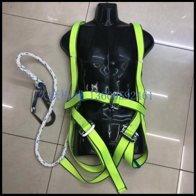 European-style full-body seat belt polyester with double hook safety rope