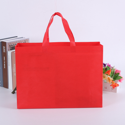 Manufacturer direct selling non-woven bag spot wholesale order to make double film bag advertising bags