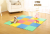 Puzzle floor mat baby crawling pad game mat floor Eva children's foam mat four pieces 60cm