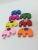 Animal series colorful elephant wood DIY accessories accessories sold on the spot