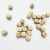 The letter bead of 12MM ju wood is inverted triangle 26 letter bead English bead square bead beech wood bead
