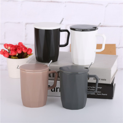 Simple Elegant Ceramic Cup Solid Color Mug High-End Business Men Gift Cup One Piece Dropshipping Hot Sale Can Be Customized