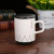 Spot Supply of Black and white Striped CERAMIC Cup Simple line Cup Hot Gift Cup Creative Square Mug