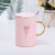 LEIWO CERAMICS in Pink: Creative Gilt Thread leaves household Living Gift Glass