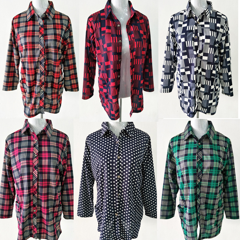 韩版衬衫女长袖外套春装格子女衣打底衫开衫上衣厂家直销