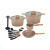 MGC16 cast aluminum marble nonstick pot set kitchen soup pot sauce pot frying pan milk pot