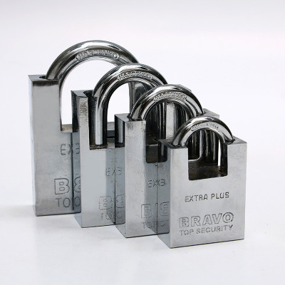 40mm girder through opening type square leaf lock household security lock power box padlock iron lock