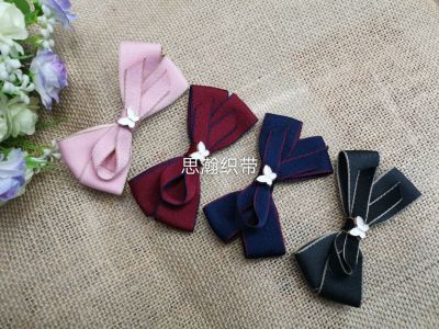 Korean color cotton ribbon with double ears fashion elegant bow hair accessories dress shoes with bow