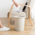 Kitchen trash can household toilet toilet living room paper basket plastic sanitary bucket