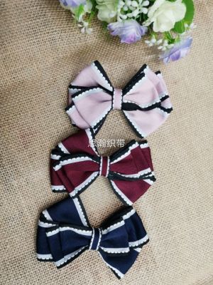 Crescent-rimmed colorful Korean fashion hat bow hairpin headdress bow fashion exquisite bow