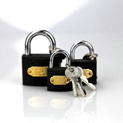 Manufacturers wholesale custom waterproof gray iron padlock sanyi brand iron lock thick type 63mm pujiang lock padlock