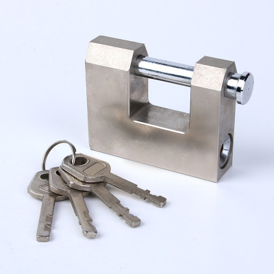 Giant horizontal padlock bay warehouse big doors and Windows pry shear anti-theft anti-rust beam lock blade big lock lock