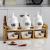 Ceramic and glass seasoning box set home shelving box kitchen salt shaker pepper box seasoning bottle