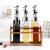 Kitchen dressing flask combination glass dressing flask rack dressing flask