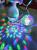 New LED seven-color rotating laser stage light rotating seven-color crystal bulb magic ball KTV flash lamp