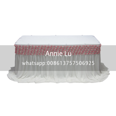 New Three-Dimensional Lace Table Skirt Wedding Hotel Banquet Decoration Table Skirt Tablecloth Chair Cover