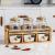 Ceramic and glass seasoning box set home shelving box kitchen salt shaker pepper box seasoning bottle