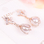 925 Silver Pearl Earrings Women's Big Refined Long Earrings Face Slimming All-Match Simple Zircon Eardrops Anti-Allergy