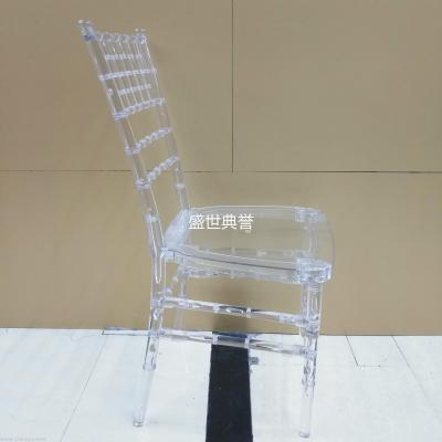 Beijing international trade acrylic bamboo chair outdoor wedding crystal chair wedding reception tiffany chair