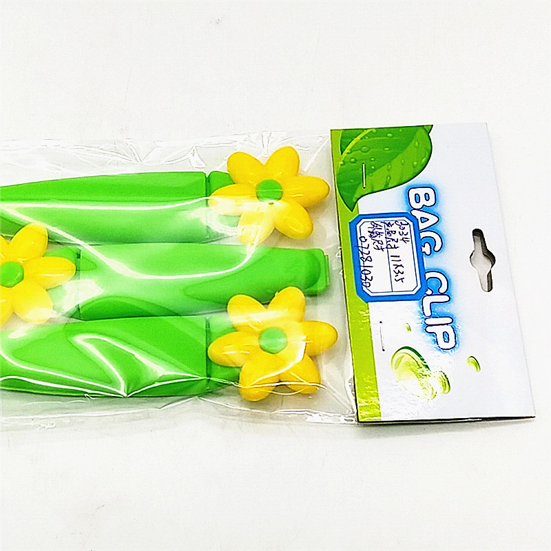阳光百货食品密封卡通太阳花夹零食封口夹奶粉茶叶保鲜防潮密封夹