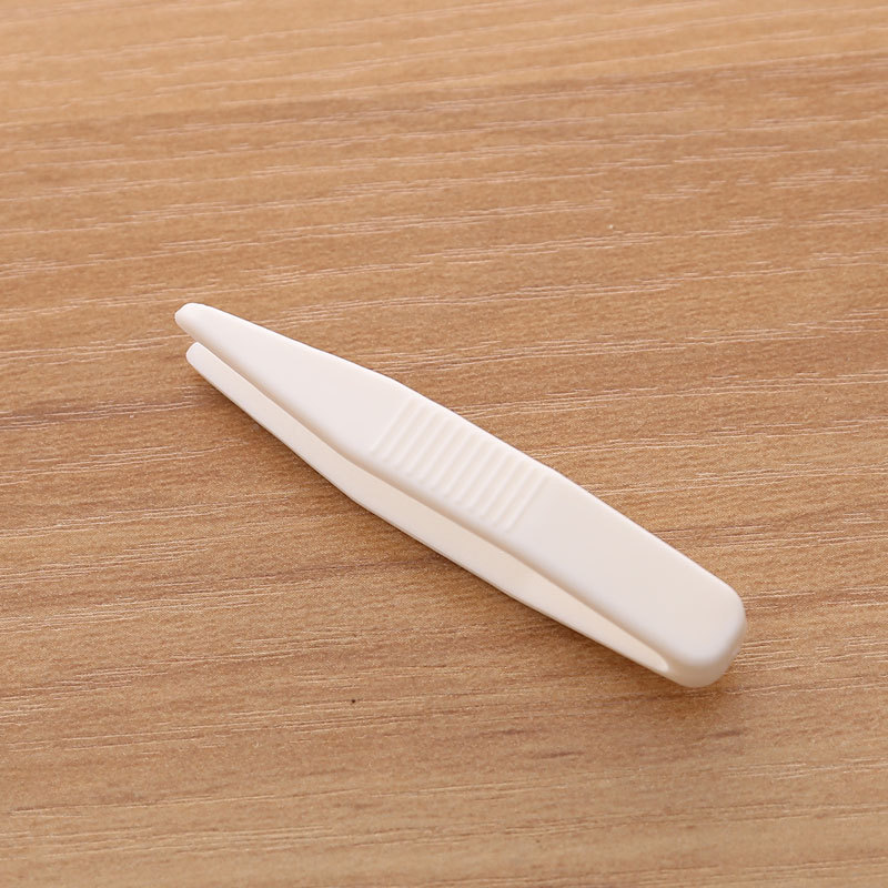 白色塑料夹子双眼皮贴辅助工具防滑面膜塑料镊子水雾魔珠玩具配件