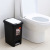 Double open hand pedal creative plastic trash can with cover office bathroom living room kitchen household garbage can