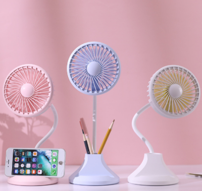 Desk lamp fan USB multi-functional charging fan student desktop fan