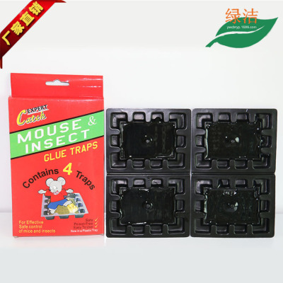 Green clean mouse stick board green non-toxic household sticky mouse board can come in large quantities to sample custom manufacturers hot sales