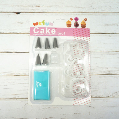 Bakeware tool set  nozzle+icing piping bag +cookie cutter