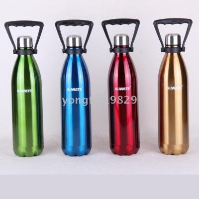ALWAYSStainless steel vacuum insulated pot home students use hot water bottle new bowling Coke bottle warmer