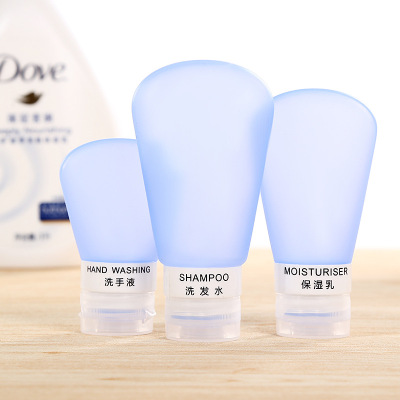 Cosmetic packaging, portable silicone travel packaging set, travel silicone packaging
