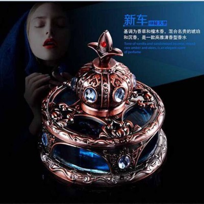 Travel through Time and Space Bronze Diamond High-End Perfume Car Interior Retro Perfume Holder Car Decoration Factory Direct Sales