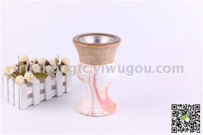 Hot style wood grain marble grain Arab ceramic incense burner web celebrity carbon stove home crafts