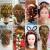 Real hair training head wig practice headman hair model chemical fiber doll head