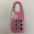 Color code lock three-wheel password girls backpack essential mini padlock