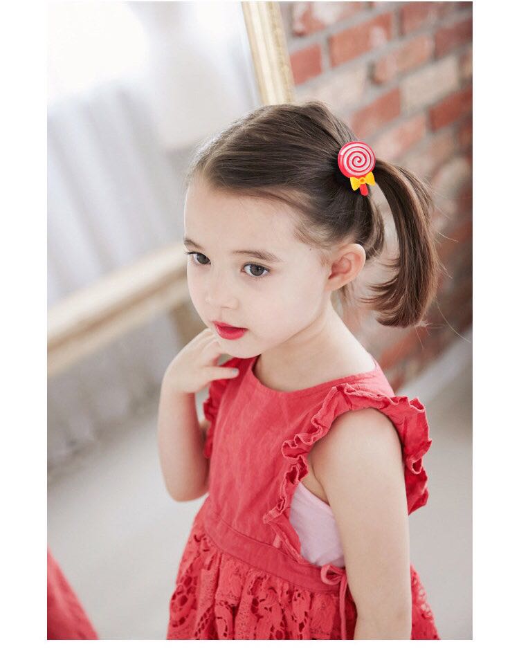韩国儿童辫绳女宝皮筋不伤发公主可爱水果宝宝女童头饰头绳发饰品