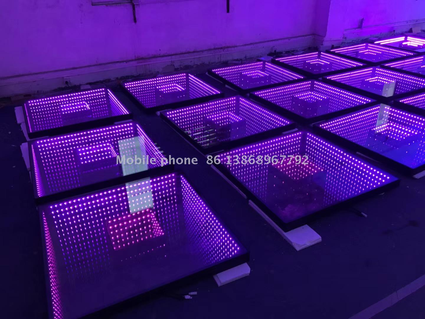 LED地板灯 跳舞灯 厂家LED舞台灯光酒吧3D深渊回字立体地砖灯