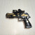 Toy gun series soft shell water shell dual-use pistol color box cool gun body 23CM