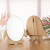 Creative cute penguin wooden makeup mirror desktop single wooden mirror wholesale living room bedroom decoration