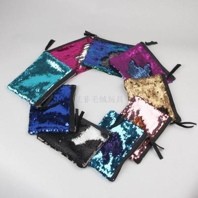 New foreign trade hot style fashion makeup bag double-sided sequins receive clutch bag dinner clutch wallet
