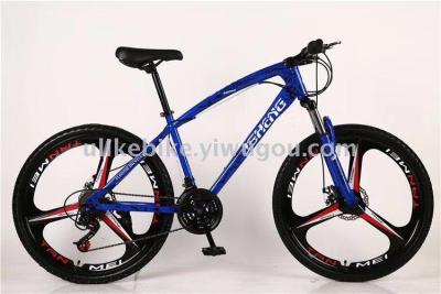 Bicycle 26 inches 3 knives integrated wheel bicycle high carbon steel frame mountain factory direct sales