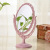 Custom new material straw mirror frame makeup mirror wholesale household beauty mirror double - sided daily necessities