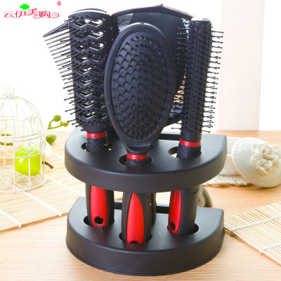 Cross-border supply mirror comb 5 sets anti-static home hairdressing comb 5 sets set comb wholesale