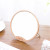 Round wooden table mirror table top decoration make up mirror girls dormitory beauty makeup gift mirror