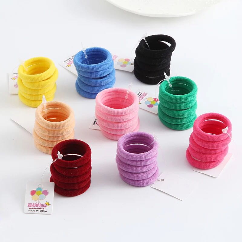秋硕儿童宝宝基础头绳饰品彩色小号毛巾发圈小女孩头饰头绳橡皮筋