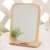 Household makeup mirror type mirror small wood studio 2018 dressing mirror desk beauty shop