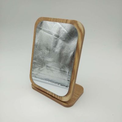 Korean environmental protection high-grade fashion portable decorative household wooden mirror