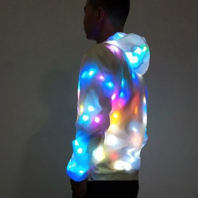 LED luminous clothing, ribbon lights, clothing, sunscreen clothing