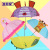 Blue Star Little Beauty Baby Child Kindergarten Student Cartoon Shape Boys and Girls Princess Super Light Ear Umbrella