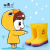 Taobao Hot Sale Children's Rain Boots Creative Cartoon Children's Non-Slip Thickened Boys and Girls Mid-Calf Rain Boots Factory Wholesale